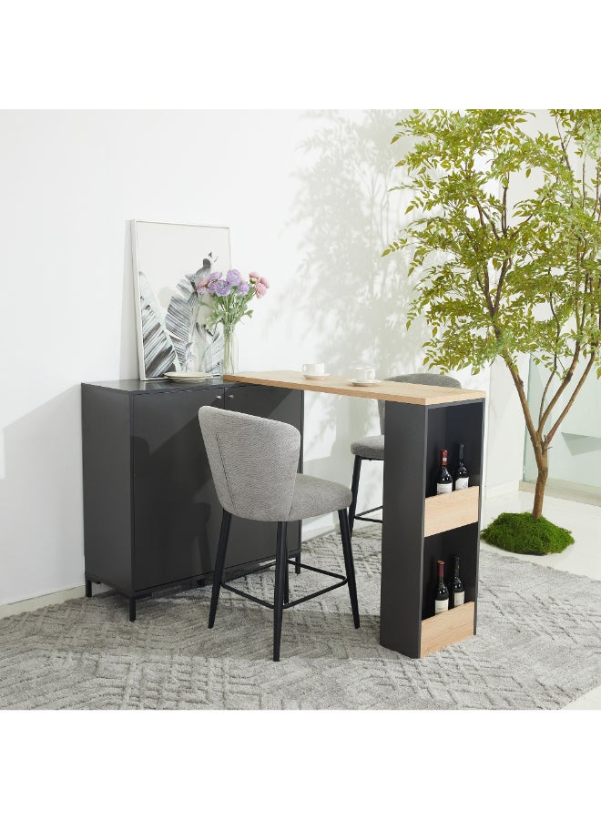 Home Box Siesta Bar Table with Side Cabinet - Image 1